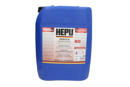 Ulei Lichide tehnice - Antigel concentrat tip G12+/G30, fara silicati,, rosu,  1:1 =-37C 20L Hepu