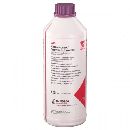 Antigel concentrat tip G13 1,5L, 1:1=-36°C, mov, norma: VW TL 774-J, mono-etilen glicol [3]