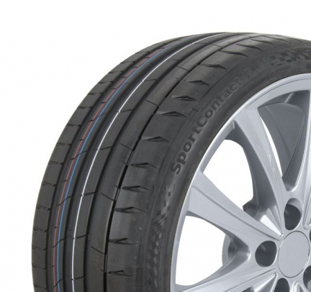 Piese Tesla - Anvelopa SportContact 7, CONTINENTAL, Vara FR, XL, T0, ContiSilent, eticheta: clasa eficienta combustibil - A; aderenta teren umed - B;