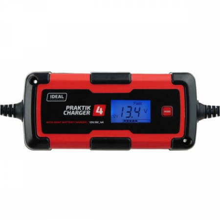 Produse iarna - Aparat incarcat baterii auto PRAKTIK CHARGER 4 LCD, voltaj incarcare: 6/12 V IDEAL, curent incarcare: 4A, alimentare: 230V, tip baterie: AGM/Ca/GEL/WET