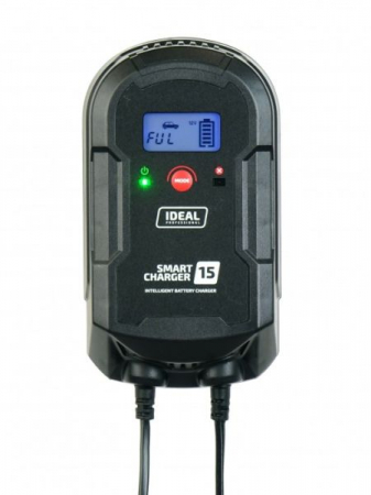 Produse iarna - Aparat incarcat baterii auto SMART CHARGE 15 LCD, voltaj incarcare: 12/24 V IDEAL, curent incarcare: 8/15A, alimentare: 230V, tip baterie: AGM/GEL/MF/WEL