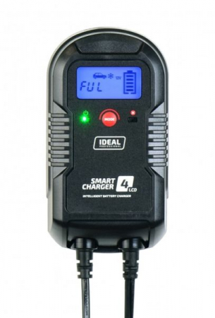 Produse iarna - Aparat incarcat baterii auto SMART CHARGER 4 LCD, voltaj incarcare: 6/12 V IDEAL, curent incarcare: 2/4A, alimentare: 230V, tip baterie: AGM/GEL/MF/WEL