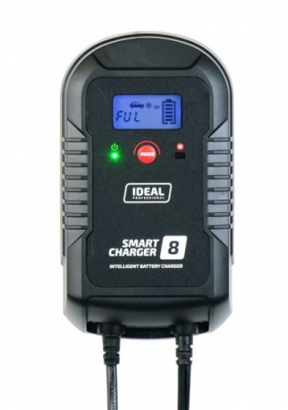 Produse iarna - Aparat incarcat baterii auto SMART CHARGER 8 LCD, voltaj incarcare: 6/12 V IDEAL, curent incarcare: 4/8A, alimentare: 230V, tip baterie: AGM/GEL/MF/WEL