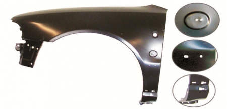 Caroserie - Aripa fata stanga (cu locas emblema, cu locas indicator, cu orificii sina) AUDI A4 B5 intre 1996-1997