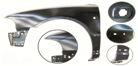 Caroserie - Aripa fata stanga cu locas semnalizator AUDI A4 intre 1998-2001