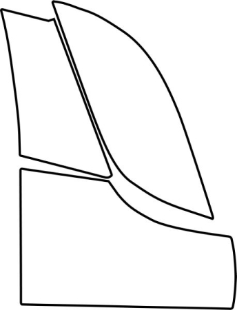 Ornamente - Autocolant protectie aripa spate dreapta transparent, 3M PPF 4.0 folie / auto-ajustare potrivit AUDI A6 C8, A7 C8 10.17-