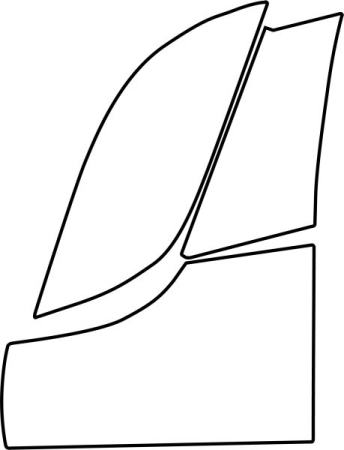 Ornamente - Autocolant protectie aripa spate stanga transparent, 3M PPF 4.0 folie / auto-ajustare potrivit AUDI A6 C8, A7 C8 10.17-