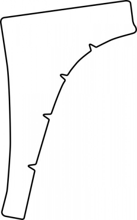 Ornamente - Autocolant protectie usa spate dreapta culoare: transparent, 3M PPF 4.0 foil / ajustare manuala potrivit KIA CEE'D I 3/5D 12.06-12.12