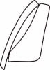 Autocolant protetie aripa spate dreapta transparent, 3M PPF 4.0 folie, ajustare automata potrivit TOYOTA VERSO dupa 2009 [1]