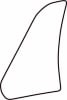 Autocolant protetie aripa spate stanga transparent, 3M PPF 4.0 folie, ajustare automata potrivit SUZUKI SWIFT III 3 usi 2005-2010 [1]
