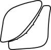 Autocolant protetie aripa spate stanga transparent, 3M PPF 4.0 folie, ajustare automata potrivit TOYOTA AURIS E15 5 usi 2007-2012 [2]
