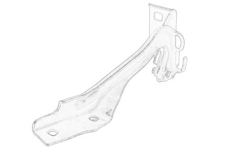 Balamale - Balama capota motor Dreapta potrivit FIAT DUCATO 2014-2017