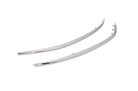 Bandou grila fata stanga Inferior, plastic, crom potrivit MERCEDES S W222, V222, X222 05.13-07.20