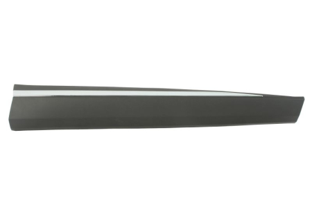 Ornamente - Bandou usa fata Dreapta (partea inferioara, negru, cu dunga cromata) potrivit NISSAN ROGUE III, X-TRAIL IV T33 dupa 2020