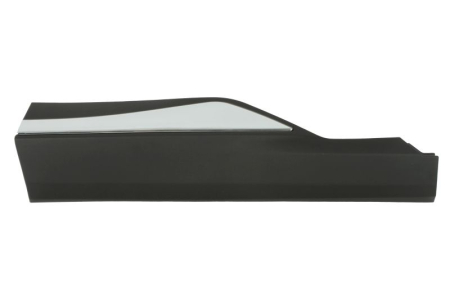 Ornamente - Bandou usa spate Stanga (partea inferioara, negru, cu dunga cromata) potrivit NISSAN ROGUE III, X-TRAIL IV T33 dupa 2020