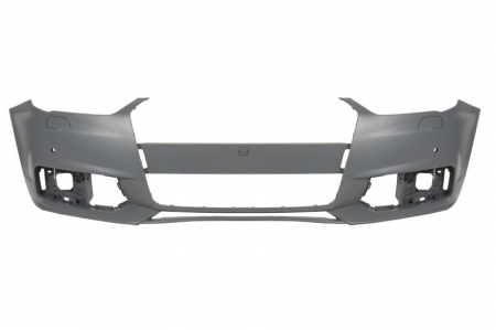 Bara (fata, cu un dop remorcare, cu orificii pentru spălarea farurilor, cu orificii senzor parcare, grunduit) potrivit AUDI A1 8X 01.15-06.18