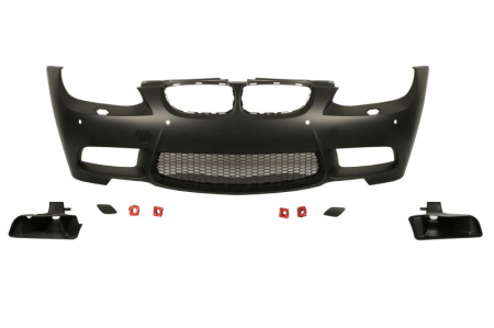 Bara - Bara fata potrivit BMW Seria 3 E92, 3 E93 2006-2010 - deflector racire frana model pachet M, complet, cu locas spalator de faruri, cu locas senzori parcare, grunduit