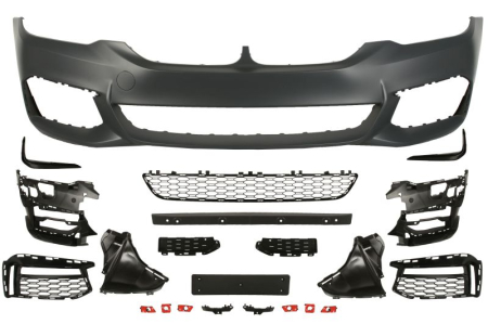 Bara - Bara (Fata, grund, M-PAKIET, cu grilaje, cu orificii proiector ceata, grund) potrivit BMW 5 G30, G31, G38, F90 2017-2020