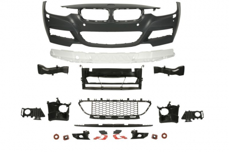 Bara (Fata, M-PAKIET, complet, cu orificii lampa ceata, spalator faruri, senzori parcare, grunduit) potrivit BMW 3 (F30 10.11-05.15