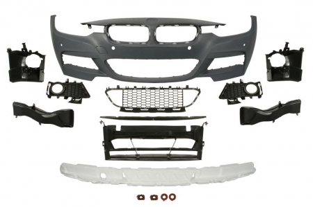 Bara (Fata, M-PAKIET, complet, cu orificii pentru lampa de ceata, cu orificii pentru senzorii de parcare, grunduit) potrivit BMW 3 (F30, F80), 3 (F31) 05.15-03.19