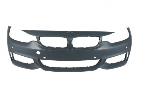 Bara Fata, M-PAKIET, cu gauri pentru lampa de ceata, numar de gauri pentru senzorii de parcare: 6, grund potrivit BMW 4 F32, F82, 4 F33, F83, 4 GRAN COUPE F36 07.13-06.17