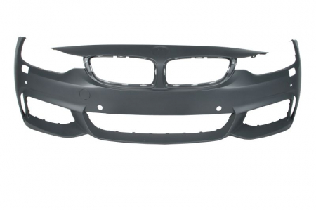 Bara Fata, M-PAKIET, cu gauri pentru spalator de faruri, cu gauri pentru senzorii de parcare, cu gaura pentur camera, grund potrivit BMW 4 F32, F82, 4 F33, F83 07.13-