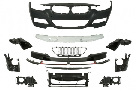 Bara (Fata, M PERFORMANCE/M-PAKIET, complet, cu orificii pentru lampa ceata, grunduit) potrivit BMW 3 (F30, F80), 3 (F31) 10.11-05.15