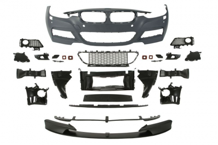 Bara - Bara fata potrivit BMW Seria 3 F30 2011-2019 - model pachet M, complet, cu locas proiector cu locas spalator de faruri, cu locas senzori parcare, grunduit