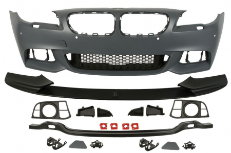 Bara fata model pachet M cu grile, cu locas proiector cu locas spalator de faruri, cu locas senzori parcare, grunduit potrivit BMW Seria 5 F10