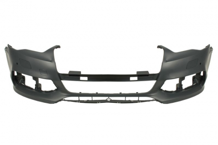 Bara (fata, S-LINE, cu orificii pentru spălarea farurilor, numar orificii senzor parcare: 2, pentru vopsire) potrivit AUDI A3 8V Saloon 04.12-06.16