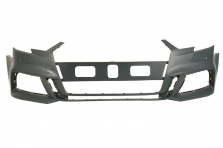 Bara (fata, S-LINE, cu orificii spalator faruri, numar orificii senzor parcare: 2, grunduit) potrivit AUDI A3 8V Saloon 06.16-05.20