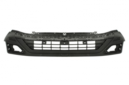Bara - Bara potrivit VW ATLAS 2016-2020 - inferior/fata, cu orificii senzori parcare, cu orificiu pentru camera, negru