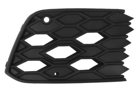 Bara - Bara protectie fata dreapta (cu orificii senzori parcare, plastic, negru, GTI) potrivit VW GOLF VIII 10.19-