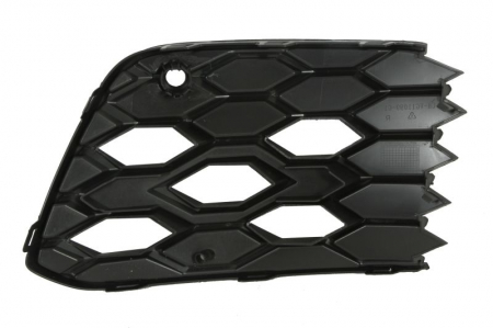 Bara potrivit VW GOLF VIII dupa 2019 - protectie fata (mijloc, plastic, negru, GTI) [1]