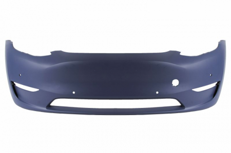 Piese Tesla - Bara protectie (fata, numar orificii senzori parcare: 6, gata de vopsit) potrivit TESLA MODEL Y 01.20-
