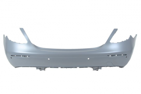 Bara - Bara spate potrivit MERCEDES Clasa E W213 2016-2019 - cu 4 gauri senzori parcare, cu locas ornament, grunduit, certificat