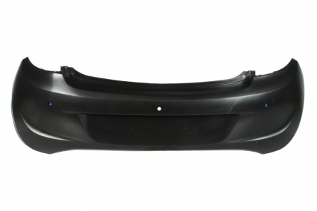Bara - Bara spate potrivit OPEL KARL Hatchback dupa 2015 - cu gauri pentru senzorii de parcare, grund