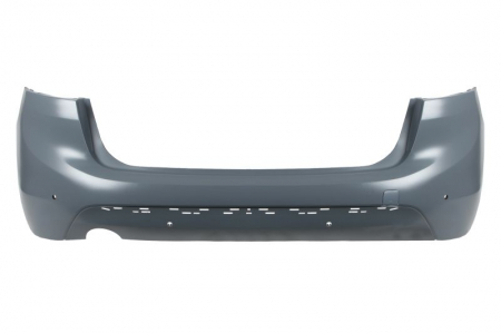 Bara (spate, LUXURY/SPORT, numar orificii senzor parcare: 4, cu orificiu pentru camera, cu orificii sina, grunduit, cu decupaj pentru conducta de evacuare: 1, certificate THATCHAM) potrivit BMW 2 Acti