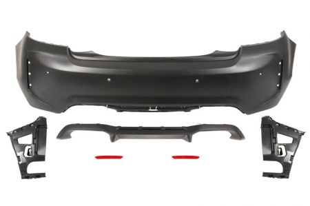Bara - Bara spate potrivit BMW 2 F22, F87, 2 F23 2013-2016 - model pachet M, cu locas senzori parcare, grunduit