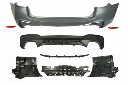 Bara - Bara spate potrivit BMW Seria 5 G30, F90, 5 G31 Break dupa 2017 - model pachet M gauri senzori parcare 6, grunduit