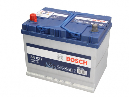 Electrice - Baterie BOSCH 12V 70Ah/630A S4 (L+ Borna standard) 261x175x220 B01 - flansa montare 10.5 mm 