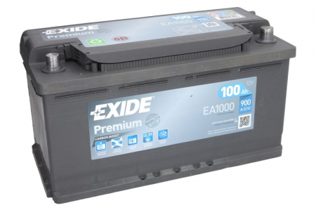 Baterie EXIDE 12V 100Ah/900A PREMIUM (R+ Borna standard) 353x175x190 B13 - flansa montare 10.5 mm [1]