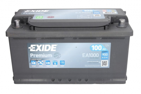 Baterie EXIDE 12V 100Ah/900A PREMIUM (R+ Borna standard) 353x175x190 B13 - flansa montare 10.5 mm [2]