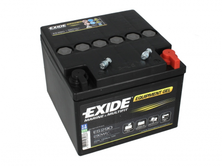 Baterie EXIDE 12V 25Ah GEL (R+ borna cu filet) 165x175x125 B00 - fara flansa montare Aplicatii duale [1]