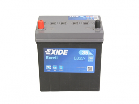 Baterie EXIDE 12V 35Ah/240A EXCELL (L+ borna subtire (vehicule japoneze)) 187x127x220 B00 - fara flansa montare  [2]