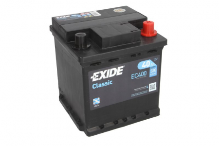 Baterie EXIDE 12V 40Ah/320A CLASSIC (R+ Borna standard) 175x175x190 B13 - flansa montare 10.5 mm  [1]
