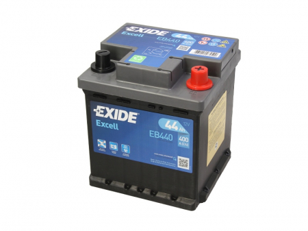 Electrice - Baterie EXIDE 12V 44Ah/400A EXCELL (R+ Borna standard) 175x175x190 B13 - flansa montare 10.5 mm 