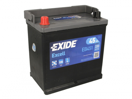 Baterie EXIDE 12V 45Ah/330A EXCELL (L+ Borna standard) 220x135x225 B01 - flansa montare 10.5 mm  [1]