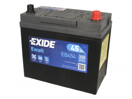 Electrice - Baterie EXIDE 12V 45Ah/330A EXCELL (R+ Borna standard) 234x127x220 B00 - fara flansa montare 
