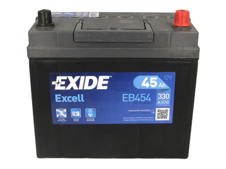 Baterie EXIDE 12V 45Ah/330A EXCELL (R+ Borna standard) 234x127x220 B00 - fara flansa montare  [2]